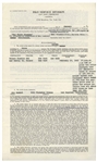 Two 1962-63 Contracts Signed by Moe Howard for Three Stooges Performances -- 8.5'' x 18'' Contract Signed Twice & Initialed; 8.5'' x 14'' Contract Signed Once -- Very Good Condition